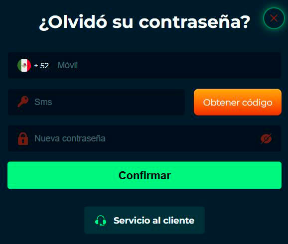 ¿Olvidó su contraseña en Rajajoy Casino?