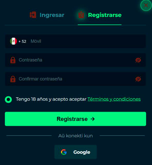 Regístrate en el casino Rajajoy
